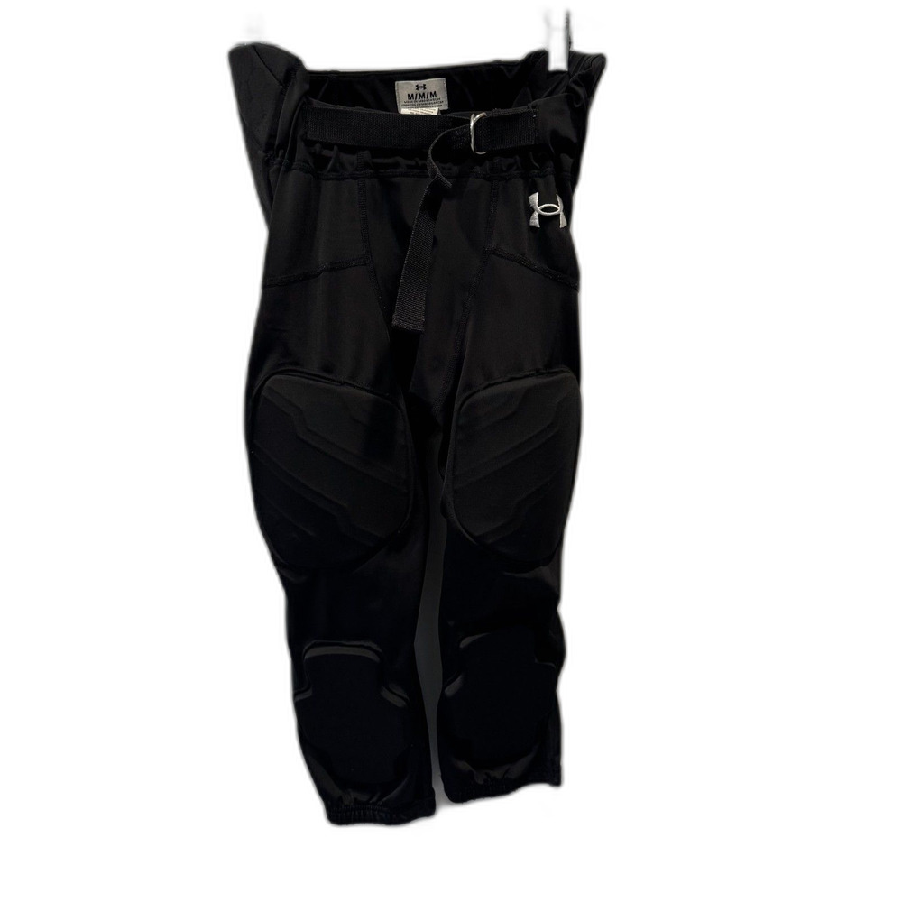 Under Armour Football Pants Padded Girdle Pads Belt Black Youth Boys sz Medium